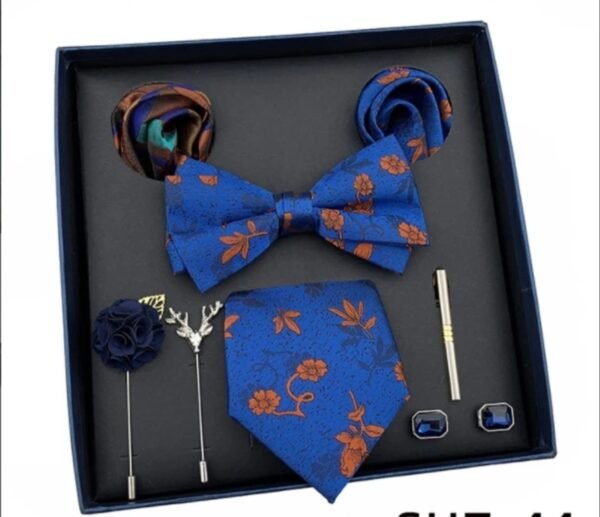 Elegance Collection: Men's Wedding Tie & Pocket Square Gift Set