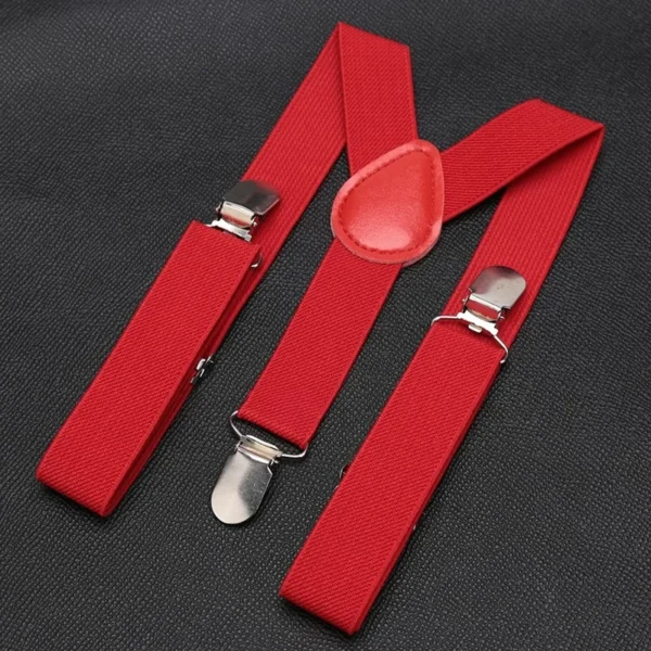 Kids Suspenders Bow Tie Set Boy Girl Retro Adjustable Suspenders Children Baby Braces Clip-on Trousers Wedding Ties Accessories - Image 4